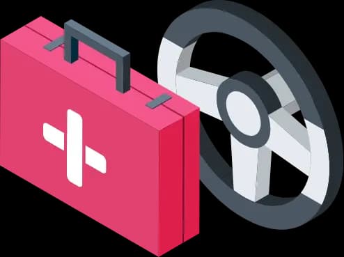 Nothelfer am Bahnhof